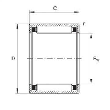 FAG Drawn cup needle roller Bearings with open ends - HK0606