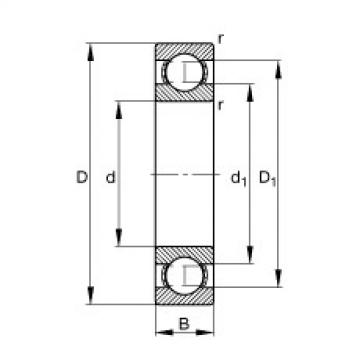 FAG Deep groove ball Bearings - 6052-M