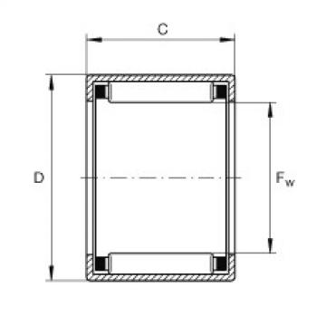 FAG Drawn cup needle roller Bearings with open ends - SCE3216