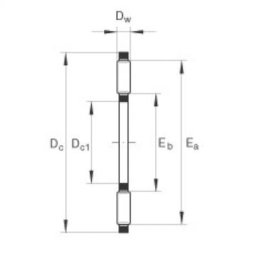 FAG Axial needle roller and cage assemblies - AXK110145