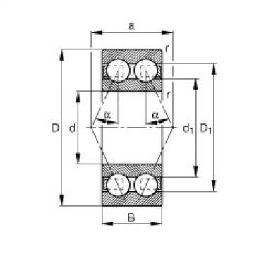 FAG Angular contact ball Bearings - 3001-B-TVH