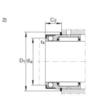 FAG Needle roller/axial ball Bearings - NX10-XL