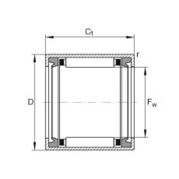 FAG Drawn cup needle roller Bearings with open ends - HK0812-2RS