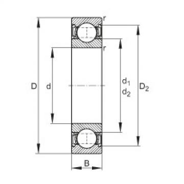 FAG Deep groove ball Bearings - 6003-2RSR