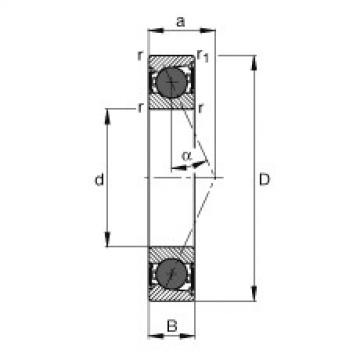 FAG Spindle Bearings - HCB7004-E-2RSD-T-P4S