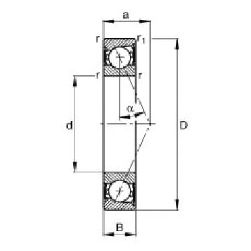 FAG Spindle Bearings - B7015-E-2RSD-T-P4S