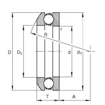 FAG Axial deep groove ball Bearings - 53306 + U306