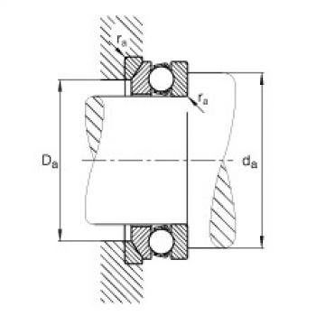 FAG Axial deep groove ball Bearings - 53236-MP + U236