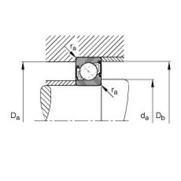 FAG Angular contact ball Bearings - 7005-B-XL-2RS-TVP