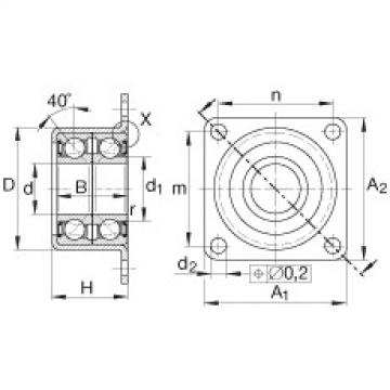 FAG Angular contact ball bearing units - ZKLR1547-2RS