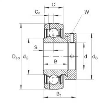 FAG Radial insert ball Bearings - GRAE20-XL-NPP-B-FA125