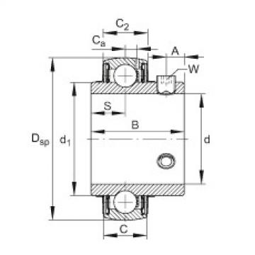 FAG Radial insert ball Bearings - UC209