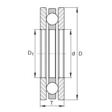 FAG Axial deep groove ball Bearings - 4425