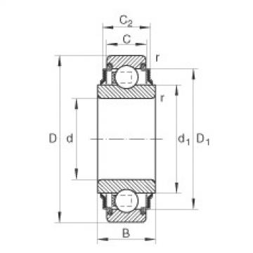 FAG Radial insert ball Bearings - 203-XL-KRR-AH02