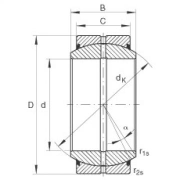 FAG Radial spherical plain Bearings - GE260-DO-2RS