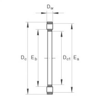 FAG Axial cylindrical roller and cage assembly - K81104-TV