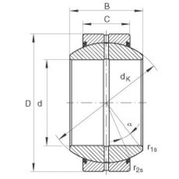 FAG Radial spherical plain Bearings - GE120-FO-2RS