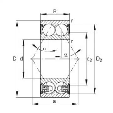 FAG Angular contact ball Bearings - 3305-BD-XL-2Z-TVH