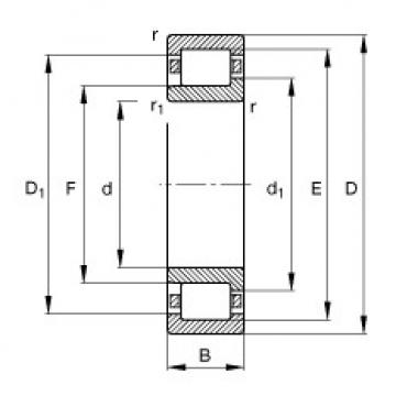 FAG Cylindrical roller Bearings - NJ207-E-XL-TVP2