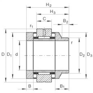 FAG Needle roller/axial cylindrical roller Bearings - ZARN50110-L-TV