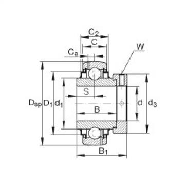 FAG Radial insert ball Bearings - G1110-KRR-B-AS2/V