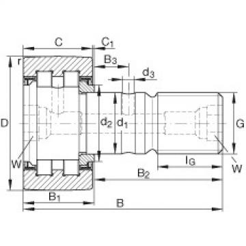 FAG Stud type track rollers - PWKR80-2RS-XL