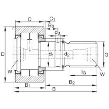 FAG Stud type track rollers - NUKR80