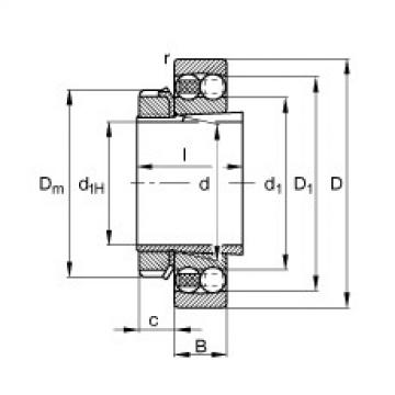 FAG Self-aligning ball Bearings - 1214-K-TVH-C3 + H214