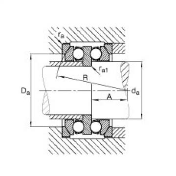 FAG Axial deep groove ball Bearings - 54218 + U218