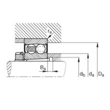 FAG Self-aligning ball Bearings - 2207-K-2RS-TVH-C3 + H307