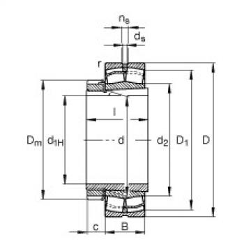 FAG Spherical roller Bearings - 21317-E1-XL-K + H317