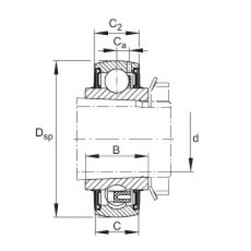 FAG Radial insert ball Bearings - UK205