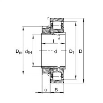 FAG Barrel roller Bearings - 20228-K-MB-C3 + H3028