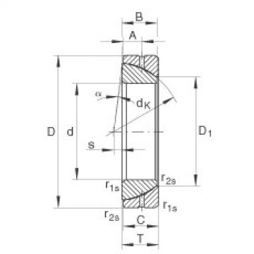 FAG Angular contact spherical plain Bearings - GE170-SX