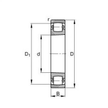 FAG Barrel roller Bearings - 20206-K-TVP-C3