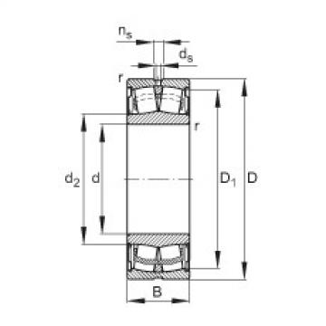 FAG Sealed spherical roller Bearings - WS22218-E1-XL-2RSR