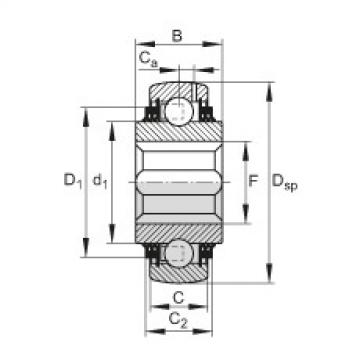 FAG Self-aligning deep groove ball Bearings - GVK109-211-KTT-B