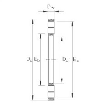 FAG Axial cylindrical roller and cage assembly - K89309-TV