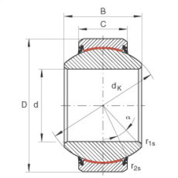 FAG Radial spherical plain Bearings - GE140-FW-2RS