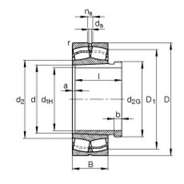 FAG Spherical roller Bearings - 22236-E1-XL-K + AH2236G