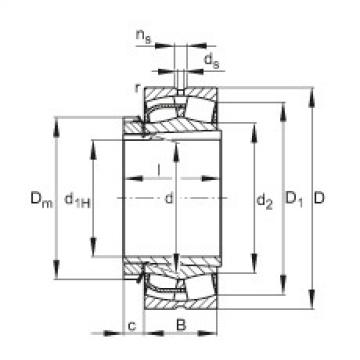 FAG Spherical roller Bearings - 22248-BE-XL-K + H3148X