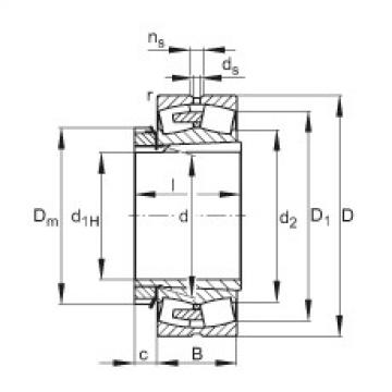 FAG Spherical roller Bearings - 22256-BEA-XL-K-MB1 + H3156X