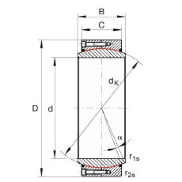 FAG Large radial spherical plain Bearings - GE340-DW-2RS2