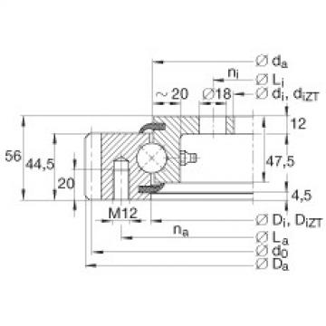 FAG Four point contact Bearings - VLA200644-N