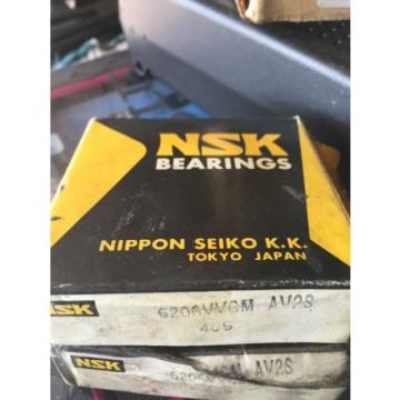 NSK Milling Machine Part- Spindle Bearings #6206VVCM