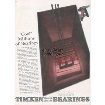 1926 Timken Roller Bearing Co Canton Ohio Electric Furnace Steel Mill Art Ad