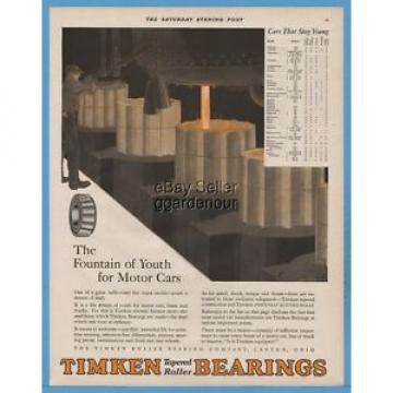 1929 Timken Roller Bearing Co Canton Ohio Steel Mill Ingot Molds Steelworker  Ad