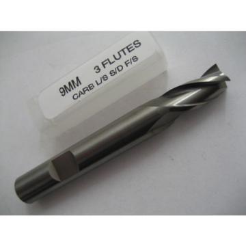 9mm SOLID CARBIDE 3 FLT BOTTOM CUT SLOT DRILL / END MILL EUROPA 1051030900 #E12