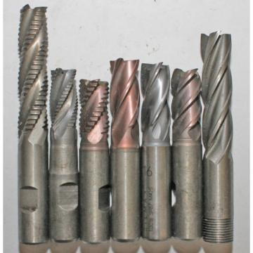 7 Piece Roughing end mill Finishing Cutter Shaft HSS / HSS-Co 0 5/8in, Z 4