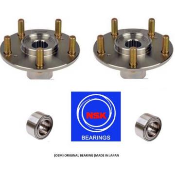 Front Wheel Hub &amp;(OEM) NSK Bearing kit fit Honda Civic (Si model) 2006-11 (PAIR)